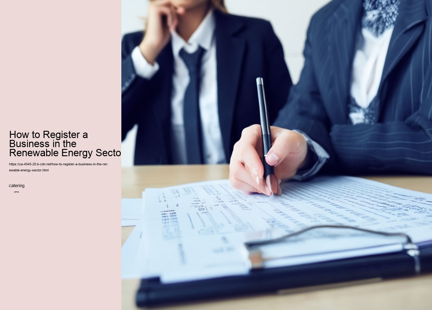 How to Register a Business in the Renewable Energy Sector